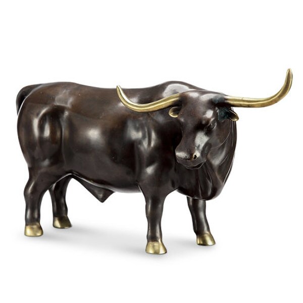 El Toro Grande Bull Sculpture Brass Stock Market High End Gift Statue